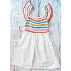☀️ SALE ☀️ Crewcuts Cotton Colorful Stripes & White Summer Dress. Girls Size 12
